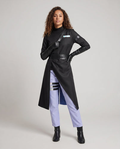 Damen Cosplay-Gewand mit schickem Umhang, Handschuhen und elegantem Hosenensemble Shop Nory