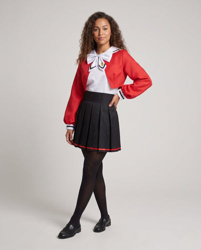 Damen Cosplay-Kleid mit schickem Kragen und üppigem Rock Shop Nory