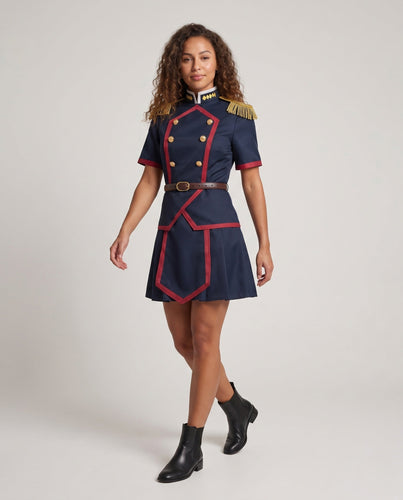 Damen Cosplay-Kostümset mit historischer Uniformjacke, Handschuhen und Accessoires Shop Nory