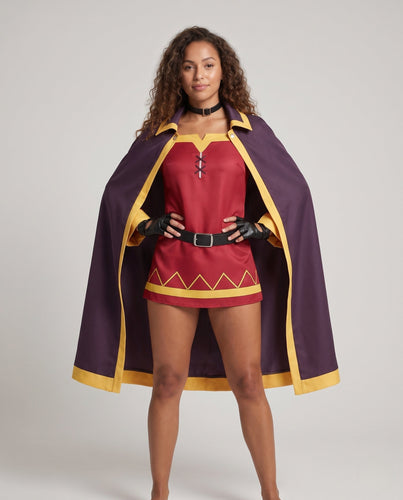 Damen Cosplay-Kostümset mit magischer Robe, Hut und Accessoires Shop Nory