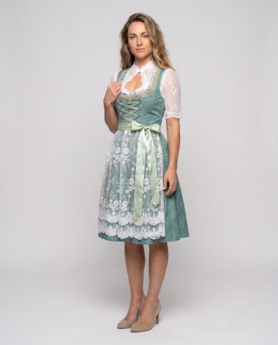 Damen Dirndl Kleid mit eleganter Stickerei und charmantem Taillengürtel Shop Nory