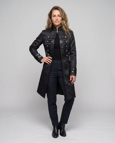Damen Eleganter Dekorativer Frack mit Aufwendigen Applikationen Shop Nory
