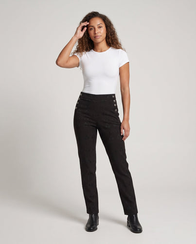 Damen elegante Hose mit modischen Knöpfen Shop Nory