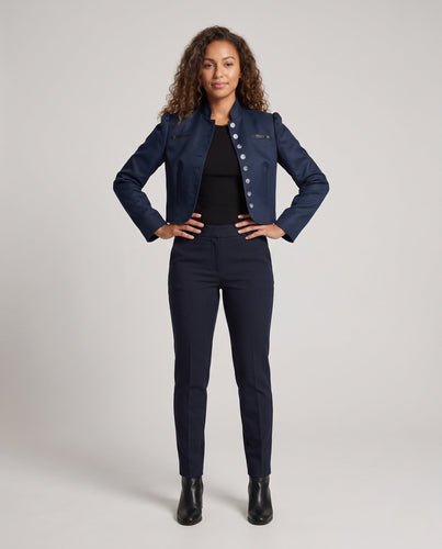 Damen elegante Kurzjacke mit dekorativen Knopfdetails Shop Nory