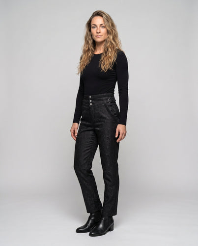Elegante Stoffhose für Damen mit dekorativem Muster Shop Nory