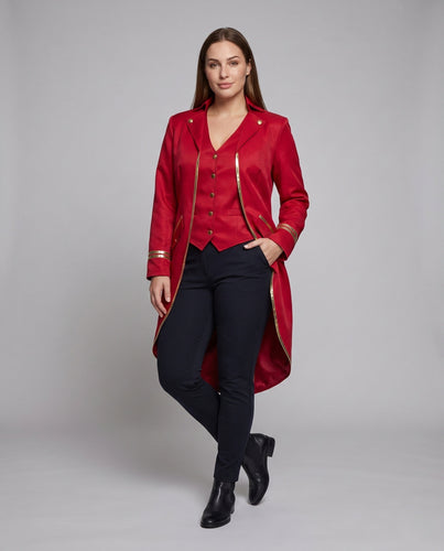 Damen Eleganter Blazer Mantel mit goldenem Detail Shop Nory