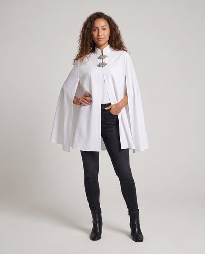 Damen eleganter Umhang mit kunstvollen Verschlüssen Shop Nory