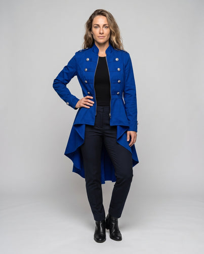 Damen historische Frack mit Spitze und kunstvoll detaillierten Knöpfen Shop Nory