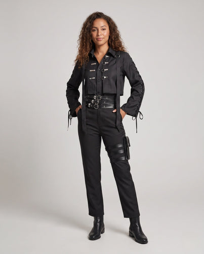 Damen historisches Kostümset mit Frackjacke, Hose, Weste und Accessoires Shop Nory