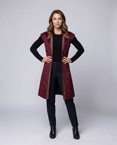 Damen Freizeit Velourskleid mit buntem Dekorationsband Shop Nory