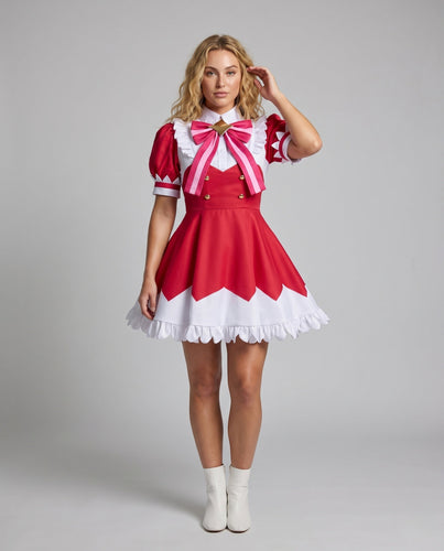 Damen stilvolles Cosplay-Kleid mit eleganten Rüschen und auffälligen Details Shop Nory