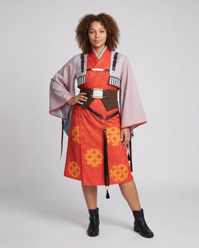 Damen traditionelles Kimono-Kostüm-Set mit kunstvollen Details und Accessoires Shop Nory