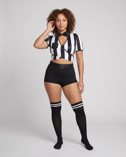 Damen Verspielt sportliches Kostümset mit Oberteil, Shorts und Accessoires Shop Nory
