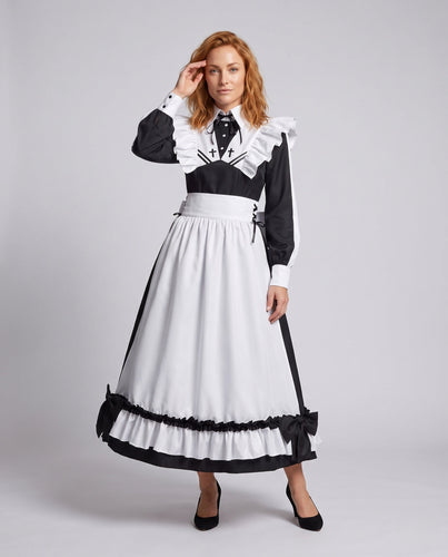 Damen viktorianisches Kostüm mit Rüschendetails und elegantem Schnürdesign Shop Nory