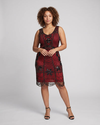 Damen Bezauberndes Cocktailkleid mit filigranen Verzierungen Shop Nory
