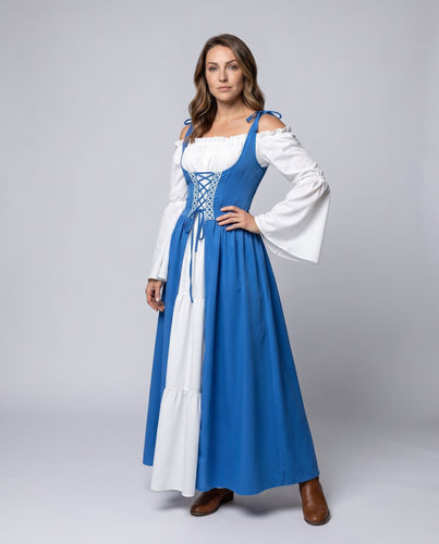Damen Elegantes Langkleid mit Verspielt Schnitt Shop Nory