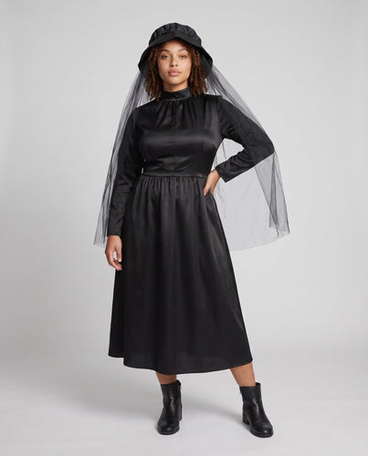 Damen Elegantes Halloween-Kostüm mit transparenten Details Shop Nory