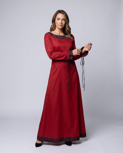 Damen elegantes historisches Kleid mit langen Ä sleeves und Spitzenakzenten Shop Nory