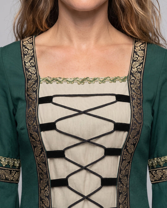 Damen historisches Märchenkleid mit elegantem Schnürdesign Shop Nory