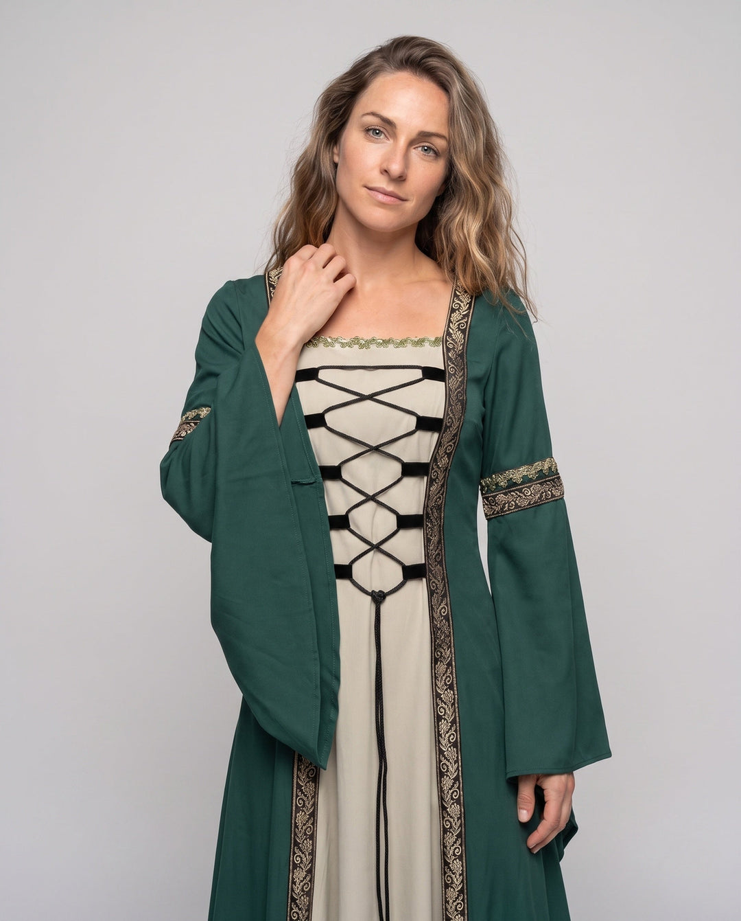 Damen historisches Märchenkleid mit elegantem Schnürdesign Shop Nory