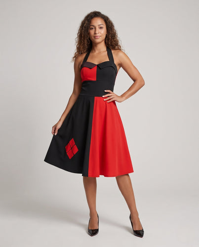 Damen Kostümkleid im Harley Quinn-Stil Shop Nory
