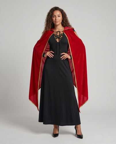 Damen Märchenhaftes Kapuzenkleid mit romantischem Umhang Shop Nory