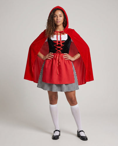 Damen Märchenhaftes Rotkäppchen-Kostüm Shop Nory