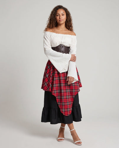 Damen Off-Shoulder Bluse Kleid mit weiten, ausgestellten Ärmeln und tailliertem Oberteil Shop Nory