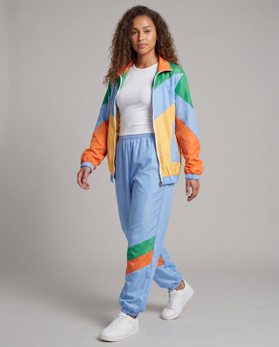 Damen Sportlicher und farbenfroher Trainingsanzug Shop Nory