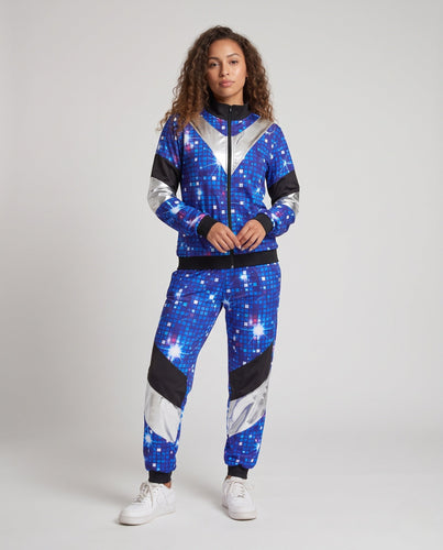 Damen Sportliches Glitzer Trainingsanzug Shop Nory