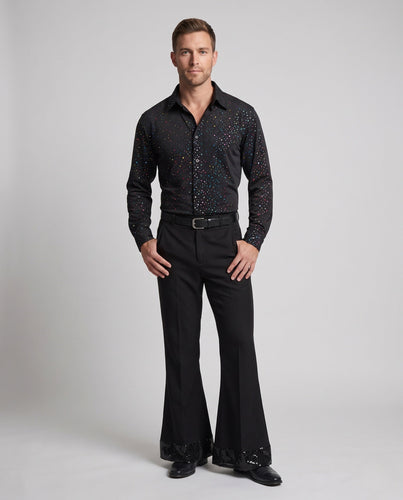 Herren Glitzerndes Retro-Disco-Outfit Shop Nory