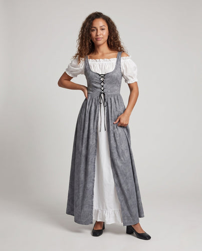 Damen Märchenhaftes Kleid mit langem, fließendem Oberteil Shop Nory