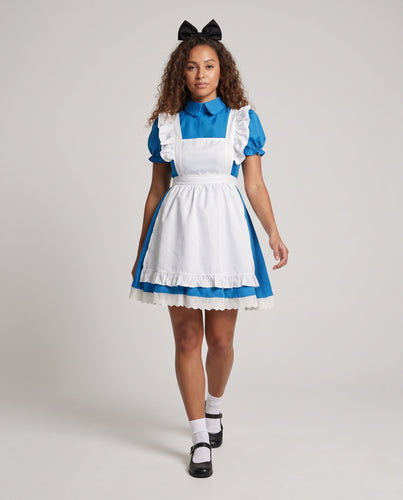 Damen Retro-Kostümkleid mit Rüschendetails Shop Nory
