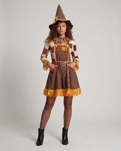 Damen Schauriges Ernte-Kostüm mit Hut und gerafften Details Shop Nory