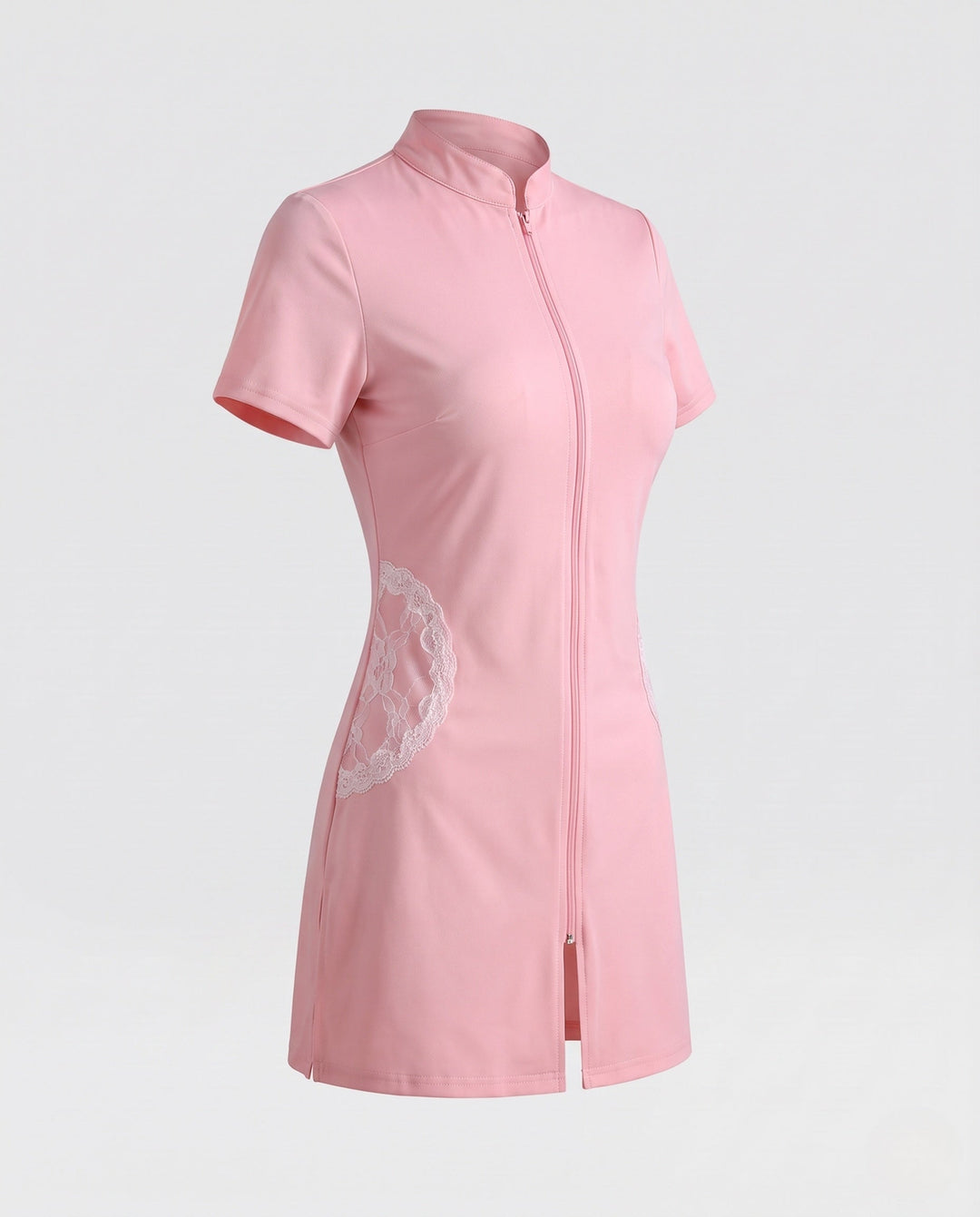 Damen sexy Krankenschwester Kostüm mit Zipper und Strumpfhalter Shop Nory