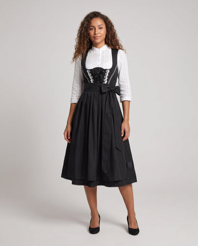 Damen Trachtenkleid mit eleganter Schnürung und voluminösem Rock Shop Nory