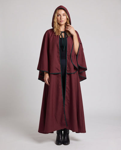 Damen Festliche Kapuzenrobe mit elegantem Design und schwingendem Schnitt Shop Nory