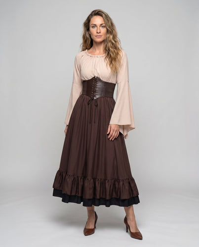 Damen Historisches Kostüm mit Weiten Ärmeln und Voluminösem Rock Shop Nory