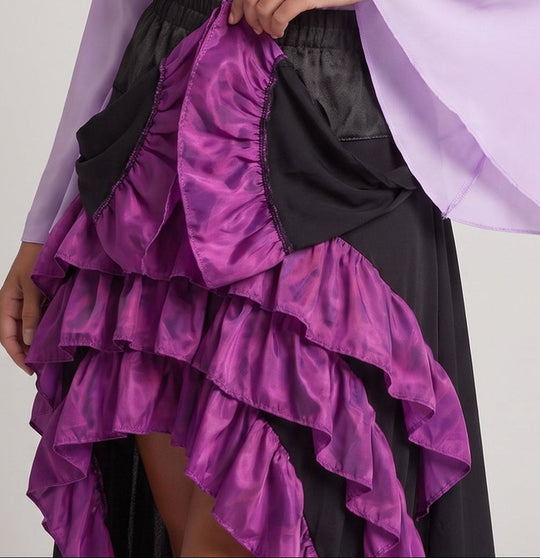 Frauen Historisches Rüschkleid mit Eleganter Korsage und Ausgestellt Rock Shop Nory