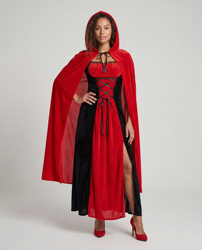 Damen Märchenhaftes Kapuzenkleid mit elegantem Tüll und Rüschendetails Shop Nory