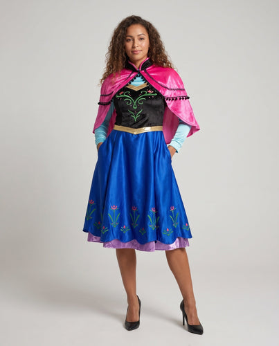 Damen Märchenhaftes Prinzessinnen-Kostüm mit Cape und floralem Design Shop Nory