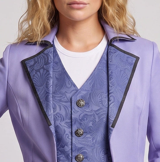 Damen Charmantes Anzugmantel mit detaillierter Weste Shop Nory