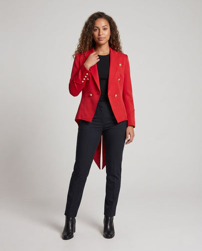 Damen elegantes Frack-Kostüm mit Samt-Detail und passendem Fliegenband Shop Nory