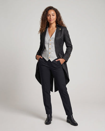 Damen historisches Kostümjacke mit kunstvollen Verzierungen und elegantem Kragen Shop Nory
