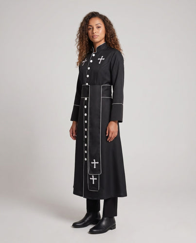 Damenkostüm im viktorianischen Stil mit aufwendigen Kreuzverzierungen Shop Nory