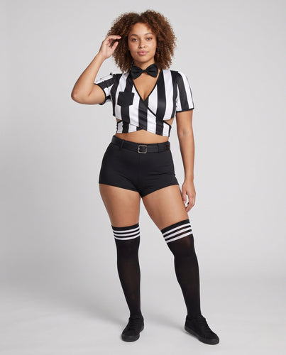 Damen Schiedsrichter Kostüm mit Shorts und Zubehör Shop Nory
