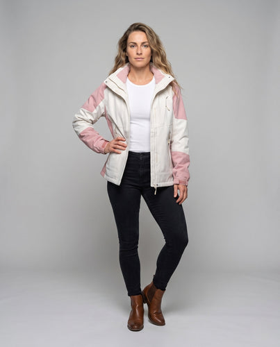 Damen Colorblock Leicht Übergangsjacke mit atmungsaktiver Membran und herausnehmbarem Innenwesten