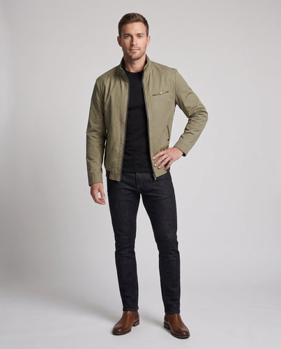 Herren City Reisejacke mit hochgeschlossenem Stehkragen, verdecktem Reißverschluss und diskreter Brusttasche Shop Nory