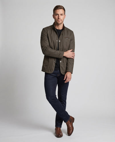Herren Urban Übergangsjacke mit Stehkragen, Zweikinverschluss und Reißverschlusstaschen Shop Nory