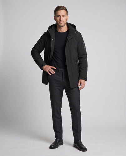 Herren wasserabweisende Softshell-Winterjacke mit Kapuze und Schafswoll-Mischfüllung Shop Nory